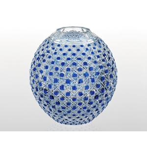 江戸切子 カガミクリスタル 花瓶 KAGAMI CRYSTAL 一輪挿し 月下美人