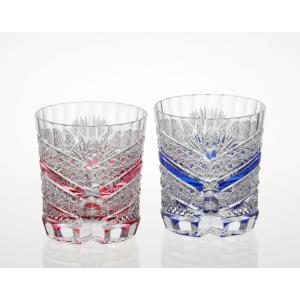 江戸切子 カガミクリスタル ロックグラス KAGAMI CRYSTAL ペア ＜江戸