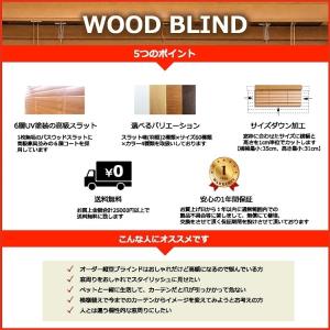 ブラインドカーテン ブラインド 木製 ウッドブ...の詳細画像2