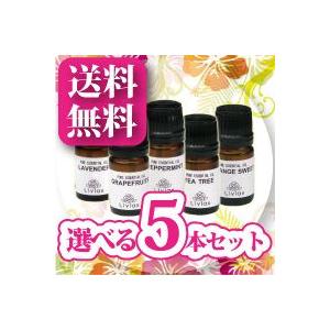 ５本選べるアロマオイル送料無料セット/エッセンシャルオイル10mlX5本/アロマテラピーをお得、簡単に楽しめる/天然/オーガニック/セレブな香り選べる