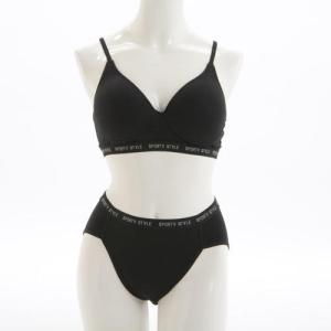 超お得　スポーツブラ＆ショーツセット　綿95%生地使用　スポーツブラセット　ヨガブラ　
