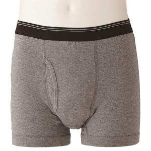 セルヴァン 安心ボクサーパンツ2色組 グレー&ネ...の商品画像