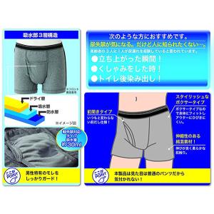 セルヴァン 安心ボクサーパンツ2色組 グレー&...の詳細画像3
