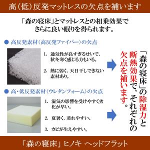 森の寝床 ヒノキ ヘッドフラット ダブル すの...の詳細画像5