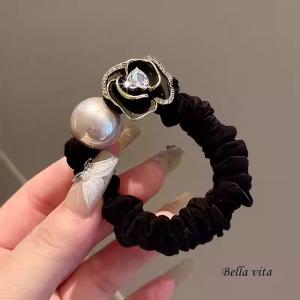 CHANEL（シャネル） シュシュ ココマーク レザー - ゴールド金具