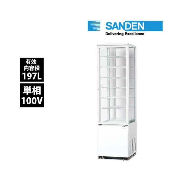 サンデン　冷蔵ショーケース　AGV-G3200XB　タテ型3面ガラスタイプ　単相100V 業務用 新...