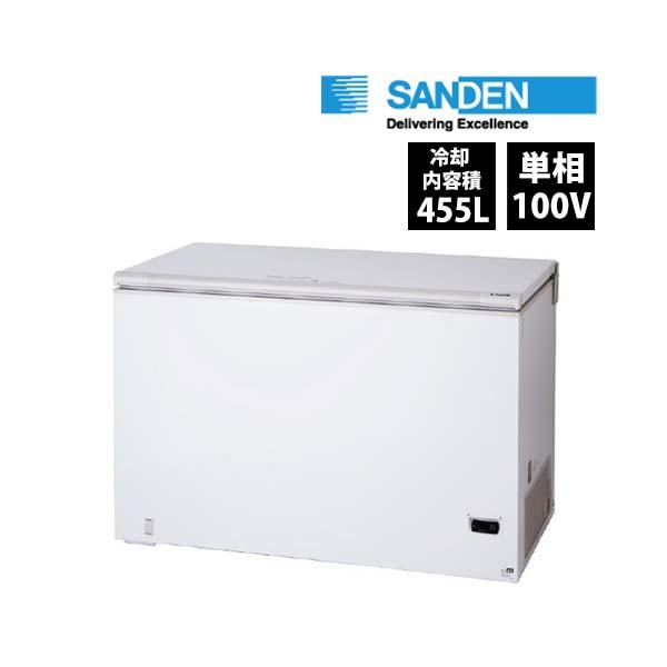 サンデン　冷凍ストッカー　チェストフリーザー　SH-500XET　冷凍冷蔵切替式　単相100V 業務...