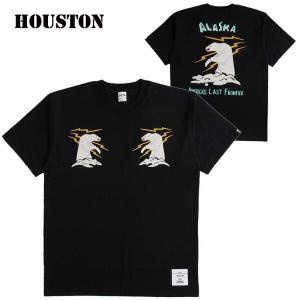 スーベニア長袖Tシャツ「MAP」 HOUSTON 22153 ヒューストン ロングT