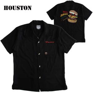 『希少サイズ』　ヒューストン　ボーリングシャツ　開襟　ビッグ刺繍　黒　【XXL】 楽天市場】HOUSTON（ヒューストン） ボウリングシャツ メンズ