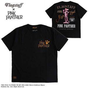 Tシャツ メンズ 半袖 ピンクパンサー Pink Panther フラッグスタッフ FLAGSTAFF 刺繍 レディース｜ll-factory