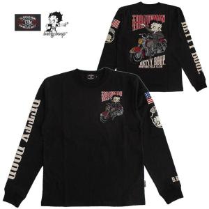 ベティーブープ Betty Boop メンズ 長袖Tシャツ ロンT The BRAVE-MAN 