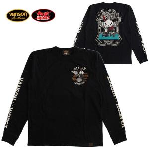 VANSON バンソン クローズ WORST メンズ 長袖Ｔシャツ ロンT デスラビット 武装戦線 KKK｜ll-factory