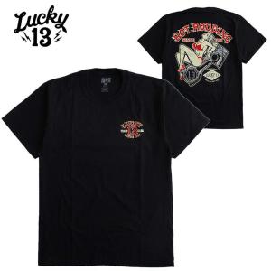 Lucky 13 ラッキー13 LUCKY13 Tシャツ メンズ 半袖 TATOO ロカビリー