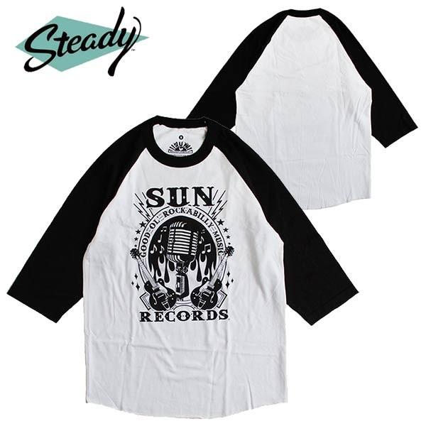 ラグランTシャツ 七分袖 ロンT ロカビリー SUN RECORDS サンレコード メンズ 3/4ス...