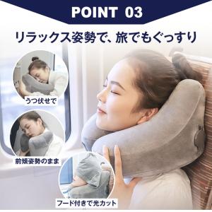 【最大P10倍】 ネックピロー 飛行機 エアー...の詳細画像5