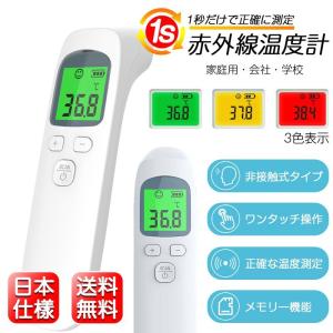 体温計 非接触型 赤外線 日本語説明書付き 電子体温計 温度計 おでこ 飲食店 学校 オフィス 感染予防 対策