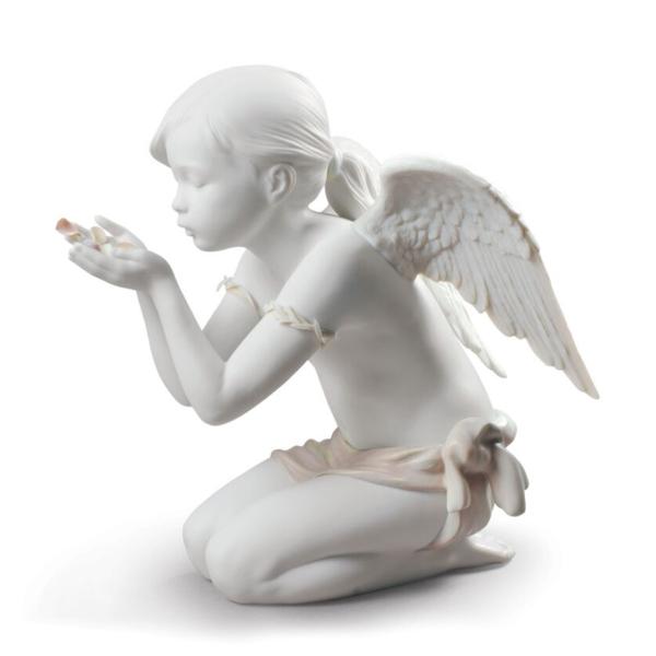 Lladro （リヤドロ） 天使 少女 ヌード 息吹     「天使の息 #9223」