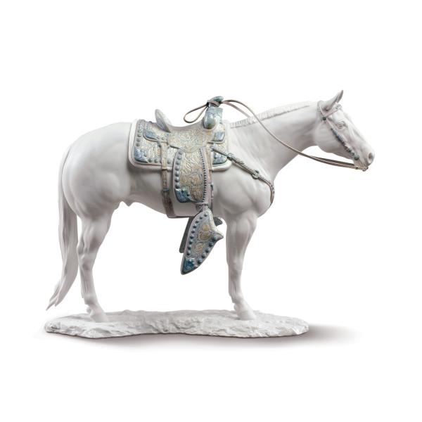 Lladro （リヤドロ） 競馬 馬 「クォーター・ホース(White) #9273」 ウマ    ...