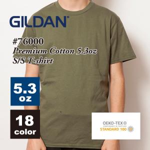 GILDAN ギルダン 5.3oz プレミアムコットンTシャツ 76000 ジャパンスペック 無地 半袖 メンズ レディース