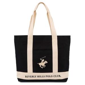 BEVERLY HILLS POLO CLUB ビバリーヒルズポロクラブ トートバッグ BHC003 TOTO レディース BK/IV/WH ブラック×アイボリー×ホワイト