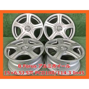 ☆15インチ ZEPHYR 中古 社外 アルミホイール 4本 5穴 PCD100 IN45