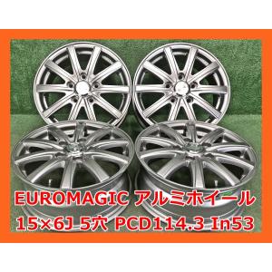 ☆15インチ ZEPHYR 中古 社外 アルミホイール 4本 5穴 PCD100 IN45
