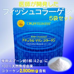 【送料無料】正規代理店　ドクターウエルネス　ナチュラルマリンコラーゲン　パウチ　126ｇ×5セット