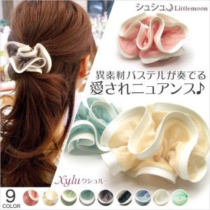 シュシュ パステルカラー ヘアアクセサリー 大きめ ヘアゴム 追跡可能メール便対応 クシュルー｜lmcasual