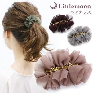 リトルムーン ヘアカフス ヘアゴム ポニーフック ゴールド シルバー  