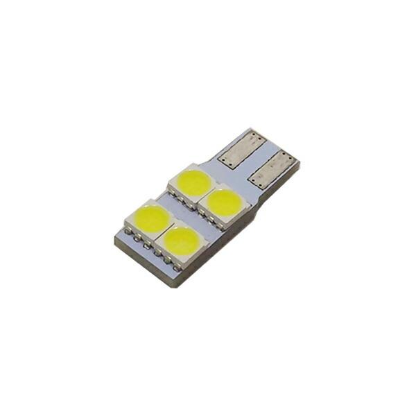 [セット販売用]T10 LED 3chip4連 片面照射 無極性 薄型 ラゲッジ トランク カーゴ ...