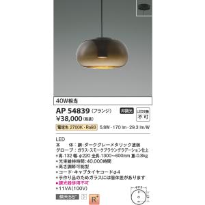 KOIZUMI（コイズミ） AP54905 ペンダントライト LED交換不可 非調光