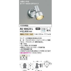 KOIZUMI（コイズミ） コイズミ照明c 防雨型スポットライト AU52700 人