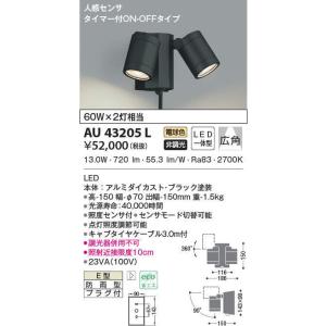 コイズミ　スポットライト　新品未使用　AU52704 楽天市場】AU52704 LEDエクステリアスポットライト (60W相当) LED