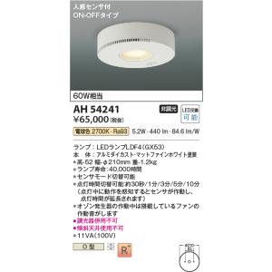 KOIZUMI（コイズミ） AH52285 小型シーリングライト 電球色 60W相当
