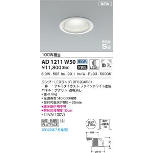 KOIZUMI（コイズミ） AD1210W27 ダウンライト LEDランプ交換可能型 非