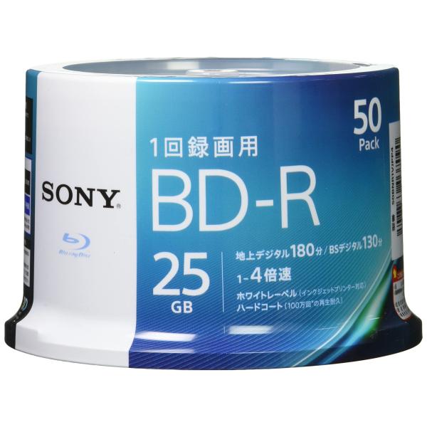 ラッピング対応 ソニー ブルーレイディスク BD-R 25GB 1枚あたり地デジ約3時間 1回録画用...