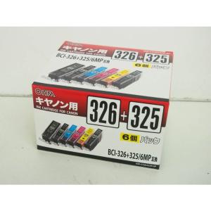 オーム電機 オーム電機 インクカートリッジ BCI-326+325/6MP互換 6個パック