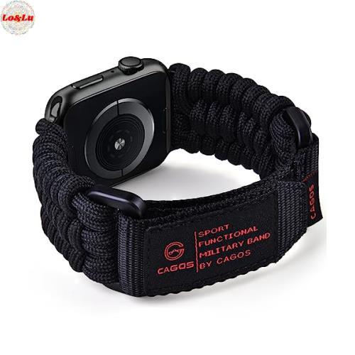 Apple Watch バンド 42/44/45/49mm ナイロン運動バンド パラコードバンド ア...