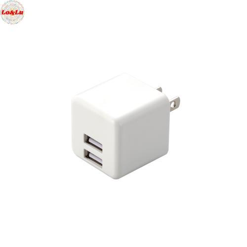 エレコム USB充電器 USB コンセント 合計12W (5V/2.4A) 2ポート USB-A コ...