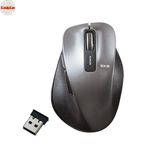 エレコム マウス ワイヤレス Mサイズ 5ボタン(戻る・進むボタン搭載) BlueLED 握