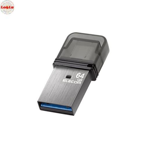 エレコム USBメモリ 64GB USB3.2（Gen1） Type-C キャップ式 シルバー MF...