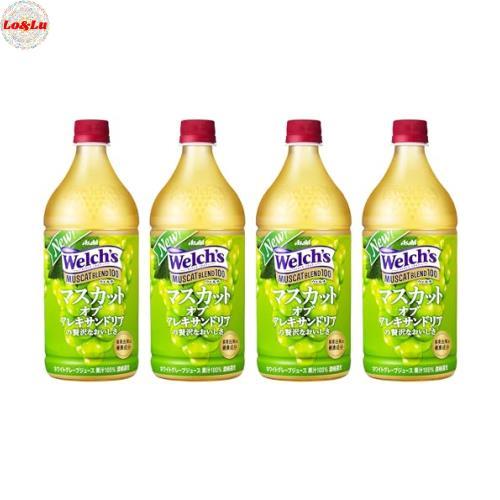 アサヒ飲料 Welch&apos;s マスカットブレンド100 800g×4本 [ウェルチ] [果汁]
