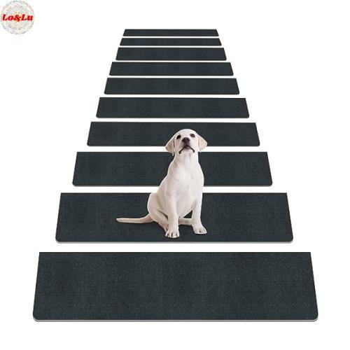 階段マット 階段用滑り止め 70X22cm 15枚入り 厚み4mm 猫犬階段滑り止めマットBo