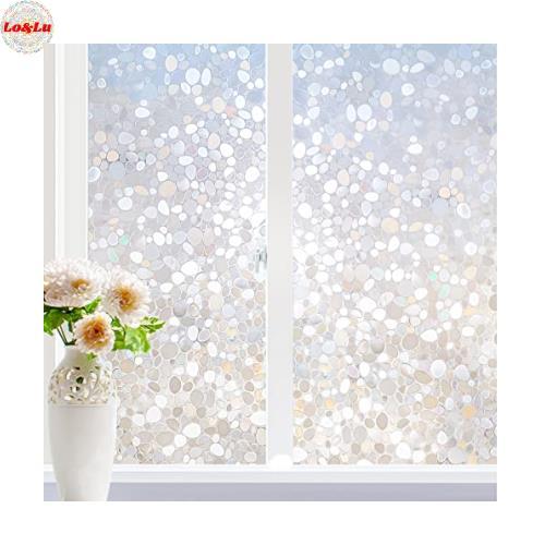 窓 めかくしシート (レトロ水玉柄 44.5 x 120cm) 貼ってはがせる窓ガラスフィル