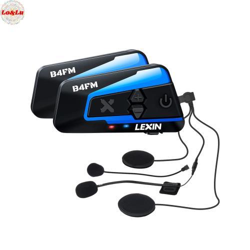 LEXIN B4FM バイク インカム 10人同時通話 音楽共有 bluetooth IP67防水 ...