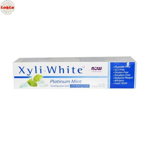 Now Foods ナウフーズ キシリホワイト フッ素不使用歯磨きジェル (プラチナミン