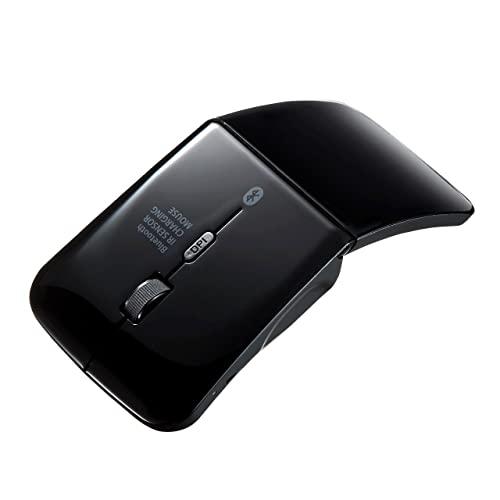 サンワサプライ Bluetooth5.0マウス モバイルに便利な薄型 静音 IR LEDセンサー 充...