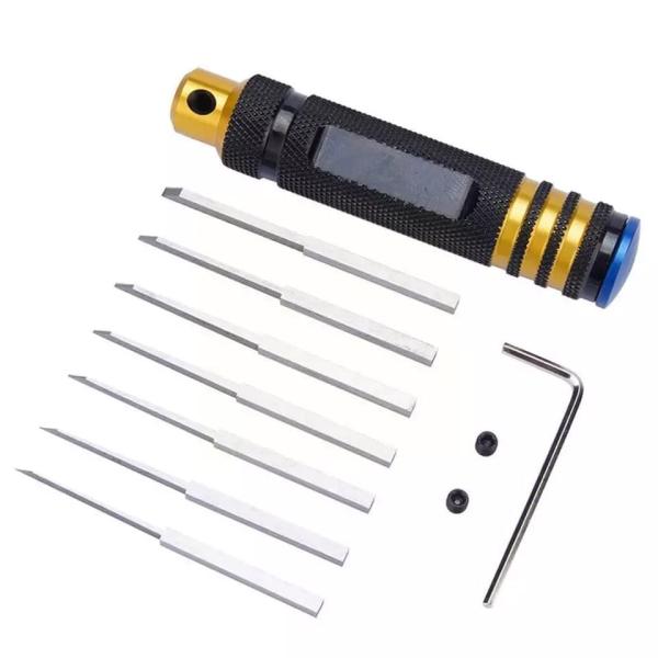 【Deepa】スジボリ タガネ 7本セット ガンプラ ミニ四駆 フィギュア プラモデル モールド パ...