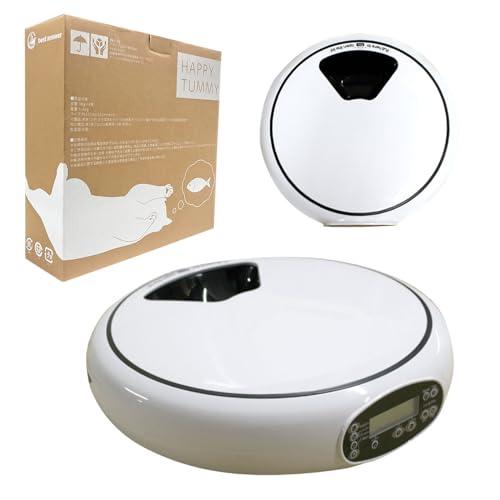 ベストアンサー ペットフィーダー 自動 給餌器 ホワイト ウェット フード 対応 猫 犬 ペット ご...