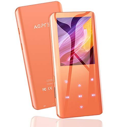 AGPTEK MP3プレーヤー Bluetooth5.2 32GB内蔵 mp3プレイヤー 3D曲面 ...